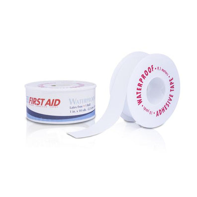 Tape Waterproof 1"x10yd Adhesive White 72/Case